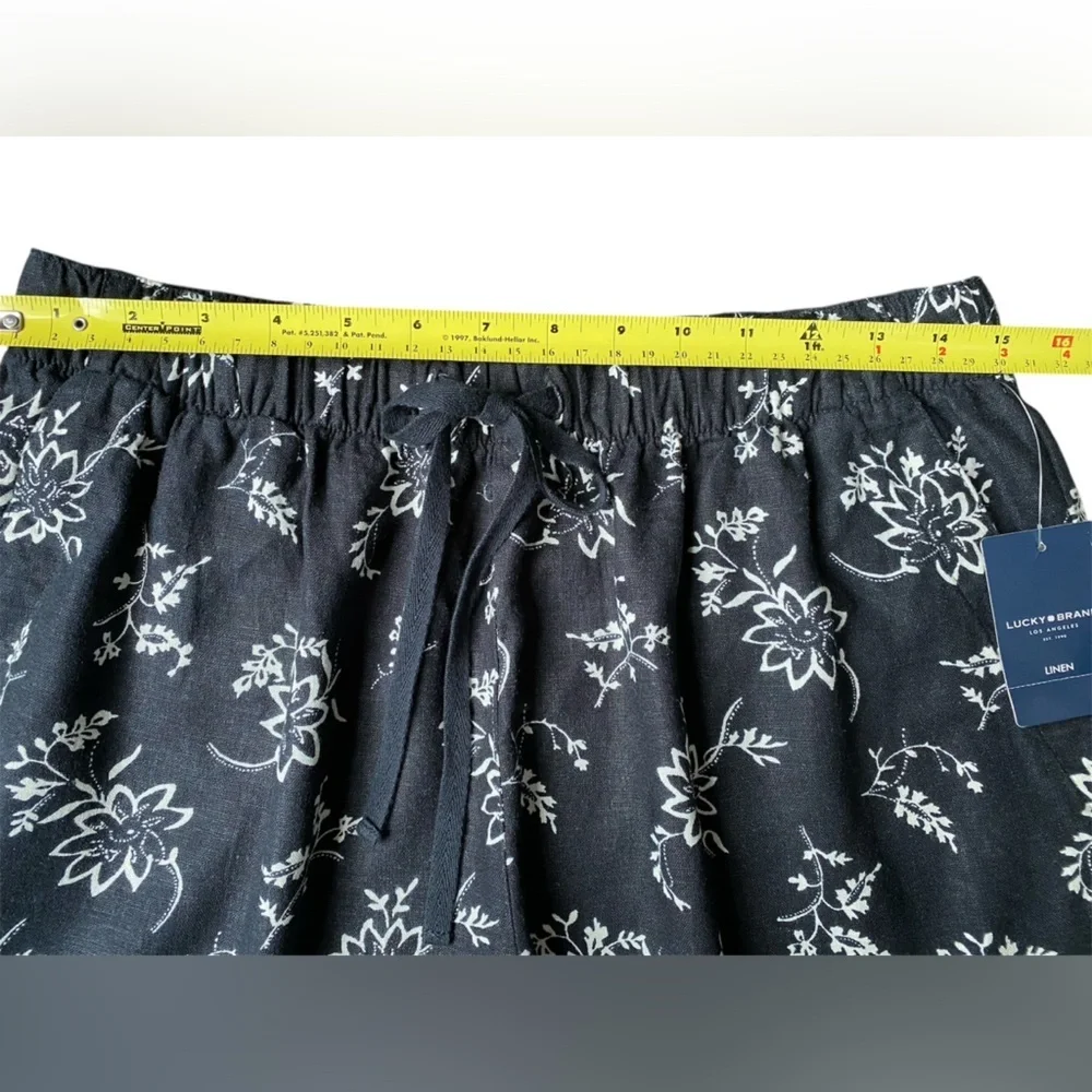 NWT Lucky Brand Women’s Floral Linen Shorts Size S